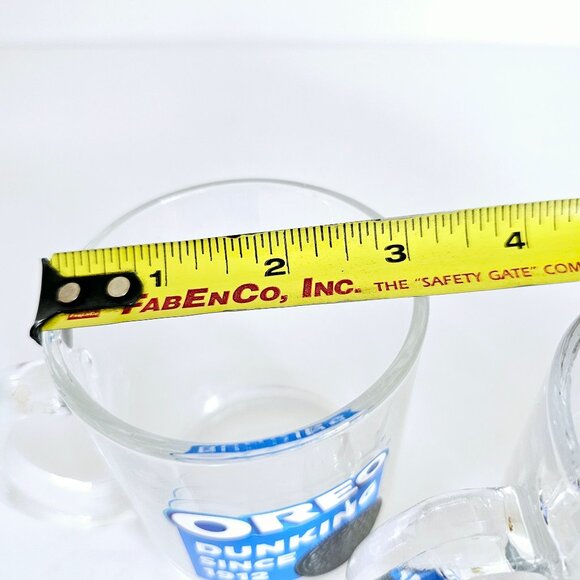 Vtg Oreo Dunking Glass Mug Set Of 2 Collectible 12 Oz By Frankford Candy~F187.2 - Picture 8 of 8